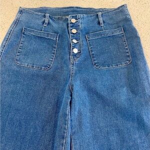 New, never worn, full leg jeans